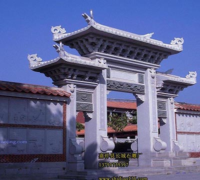 石牌坊寺院石雕山門介紹